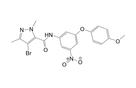 4-bromo-N-[3-(4-methoxyphenoxy)-5-nitrophenyl]-1,3-dimethyl-1H-pyrazole-5-carboxamide