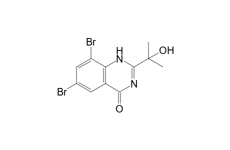 6,8-bis(bromanyl)-2-(2-oxidanylpropan-2-yl)-1H-quinazolin-4-one