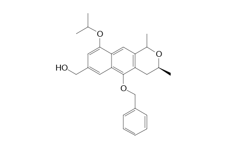 ((S)-5-Benzyloxy-9-isopropoxy-1,3-dimethyl-3,4-dihydro-1H-benzo[g]isochromen-7-yl)-methanol