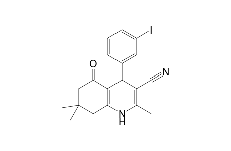 4-(3-Iodophenyl)-2,7,7-trimethyl-5-oxo-1,4,5,6,7,8-hexahydro-3-quinolinecarbonitrile
