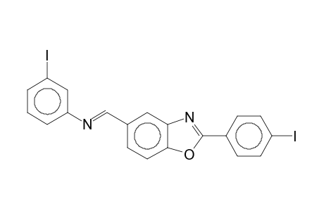2-(4-Iodophenyl)-5-(3-iodobenzylideneamino)benzoxazole