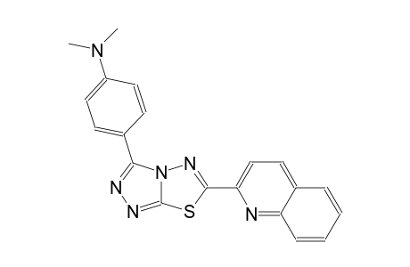 benzenamine, N,N-dimethyl-4-[6-(2-quinolinyl)[1,2,4]triazolo[3,4-b][1,3,4]thiadiazol-3-yl]-