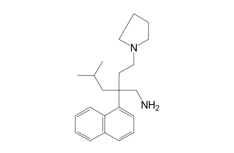 4-METHYL-2-(alpha-NAPHTHYL)-2-(2-PYRROLIDINYLETHYL)PENTYLAMINE