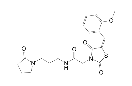 3-thiazolidineacetamide, 5-[(2-methoxyphenyl)methylene]-2,4-dioxo-N-[3-(2-oxo-1-pyrrolidinyl)propyl]-, (5E)-