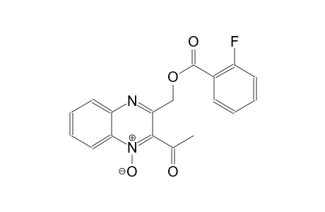 (3-acetyl-4-oxido-2-quinoxalinyl)methyl 2-fluorobenzoate