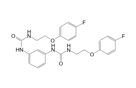 N-[2-(4-fluorophenoxy)ethyl]-N'-{3-[({[2-(4-fluorophenoxy)ethyl]amino}carbonyl)amino]phenyl}urea