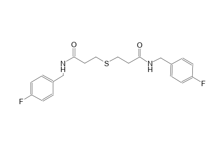 N-(4-fluorobenzyl)-3-({3-[(4-fluorobenzyl)amino]-3-oxopropyl}sulfanyl)propanamide