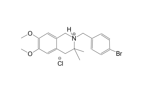 2-(4-bromobenzyl)-6,7-dimethoxy-3,3-dimethyl-1,2,3,4-tetrahydroisoquinolinium chloride