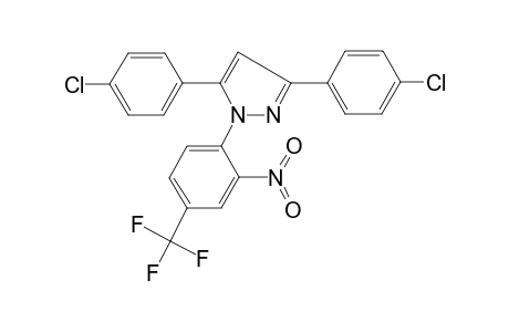 3,5-bis(4-chlorophenyl)-1-[2-nitro-4-(trifluoromethyl)phenyl]-1H-pyrazole