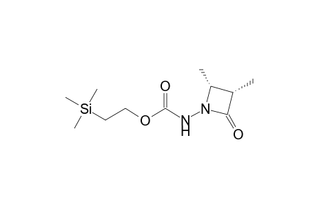 Carbamic acid, (2,3-dimethyl-4-oxo-1-azetidinyl)-, 2-(trimethylsilyl)ethyl ester, cis-(.+-.)-