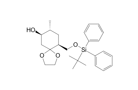 (-)-(7R,8R,10S)-10-[(tert-butyldiphenylsilyloxy)methyl]-8-methyl-1,4-dioxaspiro[4.5]decan-7-ol