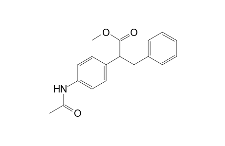 methyl 2-(4-acetamidophenyl)-3-phenyl-propanoate