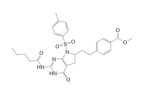 Methyl 4-[2-(2-(Pivaloylamino)-4(3H)-oxo-5,6-dihydro-7-tosyl-7(H)-pyrrolo[2,3-d]pyrimidin-6-yl)ethyl]benzoate