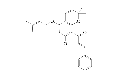 HELITERETIFOLIN;2'-HYDROXY-5',6'-(2,2-DIMETHYLPYRANO)-4'-(O-PRENYL)-CHALCONE