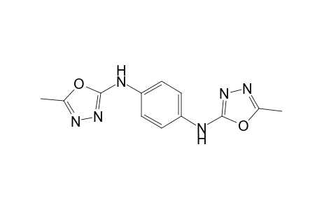 N,N'-Bis(5-methyl-[1.3.4]oxadiazol-2-yl)benzene-1,4-diamine