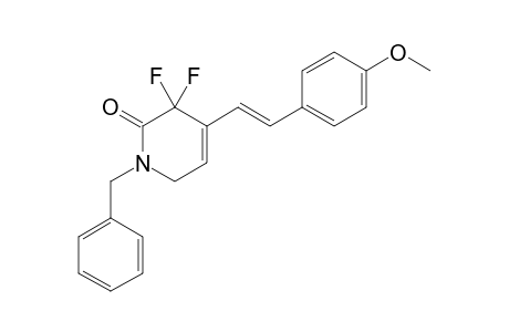 1-BENZYL-3,3-DIFLUORO-4-[2-(4-METHOXYPHENYL)-VINYL]-3,6-DIHYDRO-1H-PYRIDIN-2-ONE