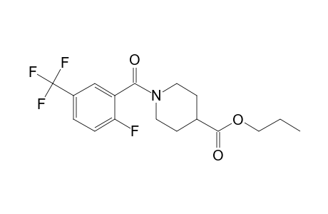 Isonipecotic acid, N-(2-fluoro-5-trifluoromethylbenzoyl)-, propyl ester