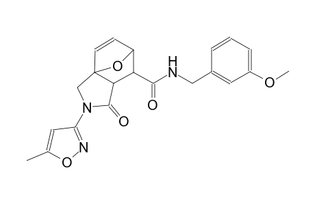 (3aS,6R)-N-(3-methoxybenzyl)-2-(5-methylisoxazol-3-yl)-1-oxo-1,2,3,6,7,7a-hexahydro-3a,6-epoxyisoindole-7-carboxamide