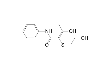 2-Butenamide, 3-hydroxy-2-[(2-hydroxyethyl)thio]-N-phenyl-