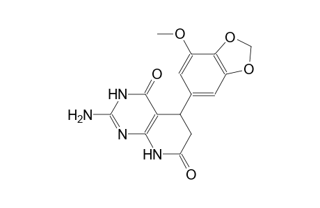 pyrido[2,3-d]pyrimidine-4,7(3H,6H)-dione, 2-amino-5,8-dihydro-5-(7-methoxy-1,3-benzodioxol-5-yl)-