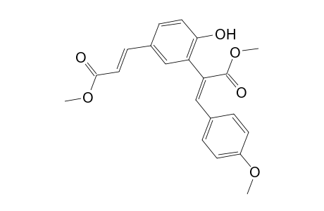 Benzeneacetic acid, 2-hydroxy-5-(3-methoxy-3-oxo-1-propenyl)-.alpha.-[(4-methoxyphenyl)methylene]-, methyl ester