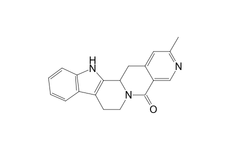 Indolo[2',3':3,4]pyrido[1,2-b][2,7]naphthyridin-5(7H)-one, 8,13,13b,14-tetrahydro-2-methyl-, (.+-.)-