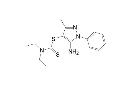 5-amino-3-methyl-1-phenyl-1H-pyrazol-4-yl-diethylamino-dithioformate