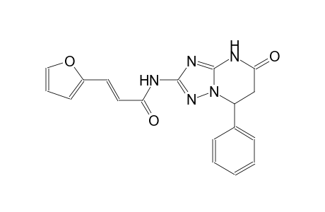(2E)-3-(2-furyl)-N-(5-oxo-7-phenyl-4,5,6,7-tetrahydro[1,2,4]triazolo[1,5-a]pyrimidin-2-yl)-2-propenamide