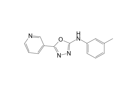 2-(3-Pyridyl)-5-(3-methylphenylamino)-1,3,4-oxadiazole