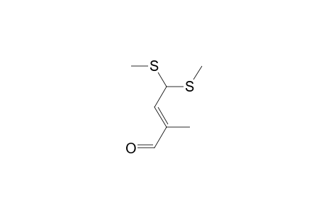 (E)-2-Methyl-4,4-bis(methylthio)-2-butenal
