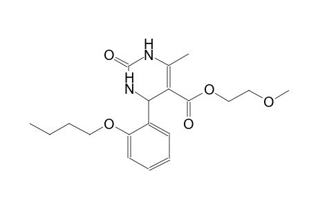 5-pyrimidinecarboxylic acid, 4-(2-butoxyphenyl)-1,2,3,4-tetrahydro-6-methyl-2-oxo-, 2-methoxyethyl ester