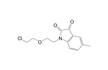 1-[2-(2-chloroethoxy)ethyl]-5-methyl-1H-indole-2,3-dione