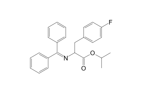 Isopropyl 2-(diphenylmethyleneamino)-3-(4-fluorophenyl)propanoate