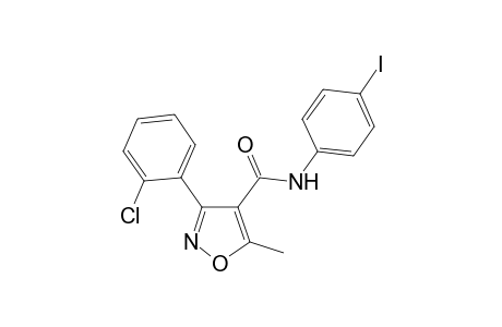 3-(2-Chlorophenyl)-N-(4-iodophenyl)-5-methyl-4-isoxazolecarboxamide