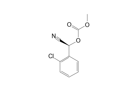(S)-2-(2-CHLOROPHENYL)-2-(METHOXYCARBONYLOXY)-ACETONITRILE