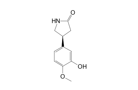 (S)-4-(3-Hydroxy-4-methoxyphenyl)pyrrolidin-2-one