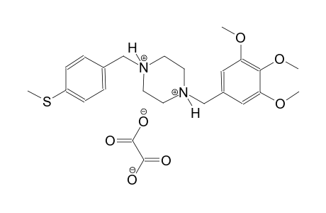 1-[4-(methylsulfanyl)benzyl]-4-(3,4,5-trimethoxybenzyl)piperazinediium oxalate