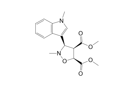 (3R,4R,5S)-2-methyl-3-(1-methyl-3-indolyl)isoxazolidine-4,5-dicarboxylic acid dimethyl ester