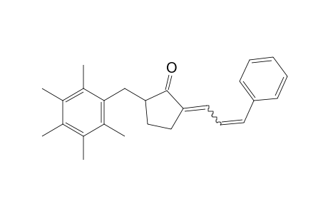 2-cinnamylidene-5-(2,3,4,5,6-pentamethylbenzyl)cyclopentanone