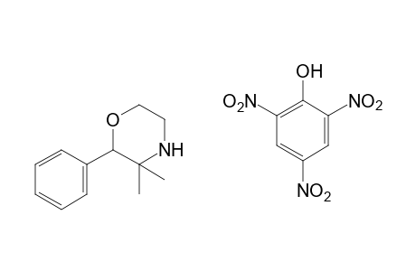 3,3-dimethyl-2-phenylmorpholine, picrate