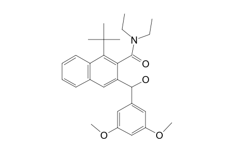 (P,R/M,S)-1-TERT.-BUTYL-3-((3,5-DIMETHOXYPHENYL)-HYDROXYMETHYL)-NAPHTHALENE-2-CARBOXYLIC-ACID-DIETHYLAMIDE