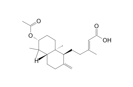 2-Pentenoic acid, 5-[6-(acetyloxy)decahydro-5,5,8a-trimethyl-2-methylene-1-naphthalenyl]-3-methyl-, [1S-(1.alpha.,4a.beta.,6.alpha.,8a.alpha.)]-