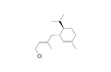 Cyclohexene, 3-(4-chloro-2-methyl-2-butenyl)-1-methyl-4-(1-methylethyl)-, [3.alpha.(E),4.beta.]-(.+-.)-