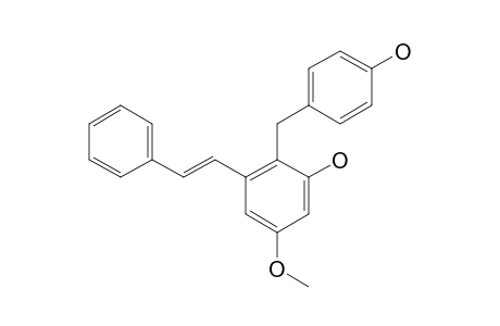 (E)-3'-HYDROXY-2'-(4-HYDROXYBENZYL)-5'-METHOXYSTILBENE