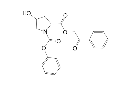 2-O-phenacyl 1-O-phenyl 4-hydroxypyrrolidine-1,2-dicarboxylate