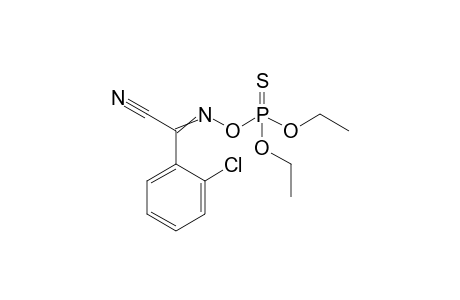 3,5-Dioxa-6-aza-4-phosphaoct-6-ene-8-nitrile, 7-(2-chloro-phenyl)-4-ethoxy-, 4-sulfide