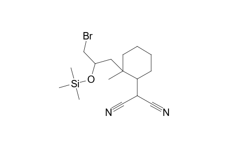 [2'-(3"-bromo-2"-(trimethylsilyloxypropyl)-2'-methycyclohexyl]propanedinitrile