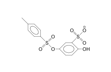 2-Hydroxy-5-(4-methyl-benzenesulfonyloxy)-benzenesulfonate anion