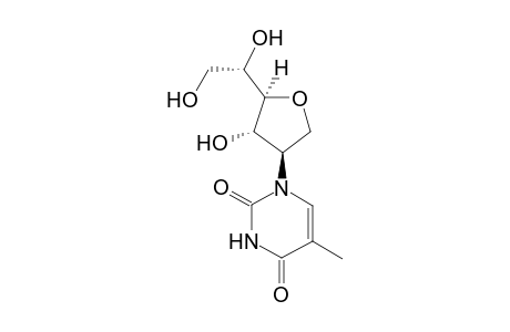 1-((3R,4S,5S)-5-((S)-1,2-dihydroxyethyl)-4-hydroxytetrahydrofuran-3-yl)-5-methylpyrimidine-2,4(1H,3H)-dione