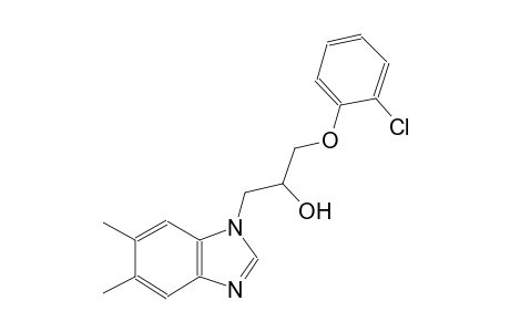 1H-benzimidazole-1-ethanol, alpha-[(2-chlorophenoxy)methyl]-5,6-dimethyl-